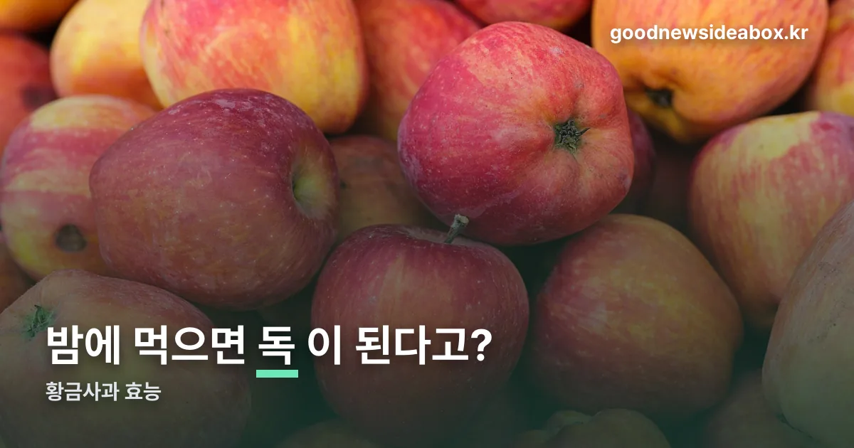황금사과 효능 정리 썸네일