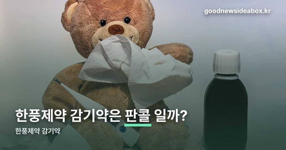 한풍제약 감기약 정리 썸네일